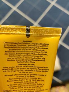 Photostable Gold SPF 55 PA+++ Sunscreen