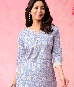 Floral Print Kurta