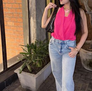 Beautiful Pink Halter Top
