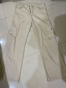 Beige Cargo Pants.