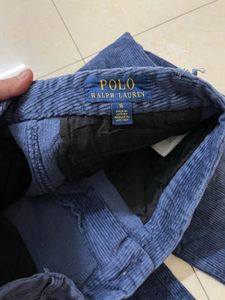polo Ralph lauren Blue Corduroy Flared Pants
