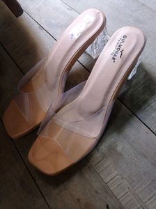 transparent heels