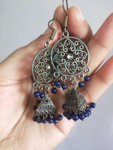 Silver Earrings, Jhumkas