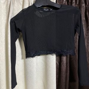 Black Long Sleeve Top