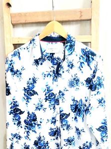 Fine Cotton Printed Shirt Bust Size-42