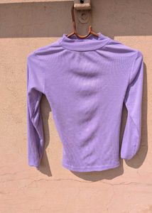 Lilac Ribbed Top