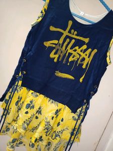 Yellow And Blue Top