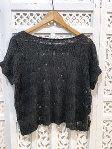 Ebony Dream Open Weave Top B