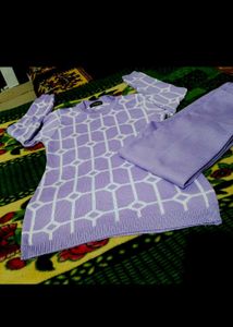 Lavender coard set woolen
