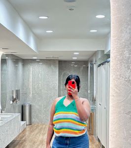 Colorful Crochet Halter Top