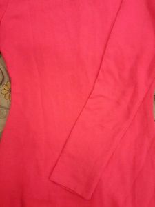 Pink Bodycon Midi Dress