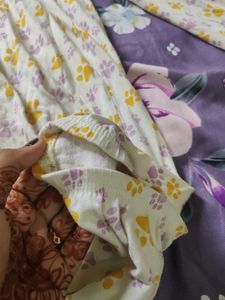 Yellow Animal Print Cotton Long Pants |Daily&amp; Nigh