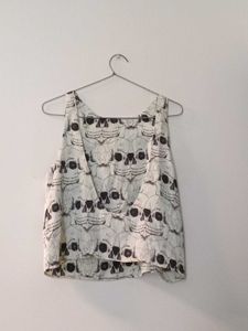 Skull Print Tank Top