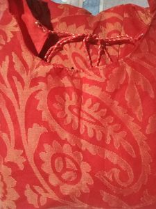 Printed Red Kurti