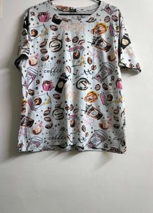 Coffee Print T-Shirt