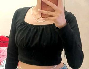 Black Long Sleeve Top