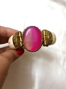 Boho Chic Pink GemStone Bracelet