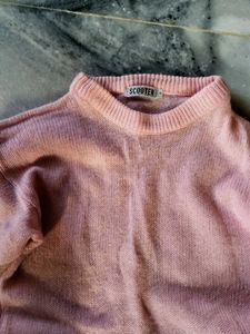 Vintage Pink Knit Sweater