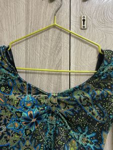 Patterned Long Sleeve Top