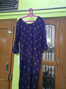 Elegant Purple Kurta Set with Shawl
