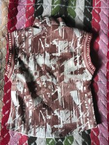 Cute Brown  and Patterned baby dress pack of two