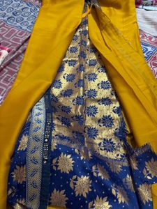Elegant Mustard Saree with Border