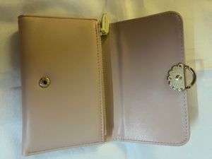 Women’s Medium Long Wallet With Imitation Pearl