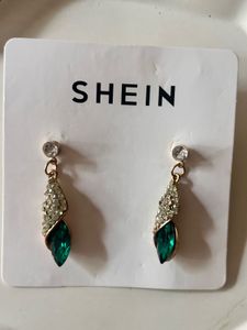 SHEIN green Stone Earring