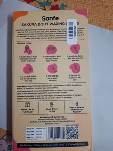 SANFE SAKURA BODY WAXING STRIPS🌸