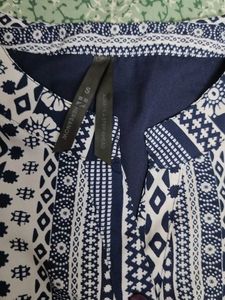 Patterned Midi Dress