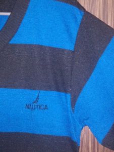 Striped V-Neck Sweater