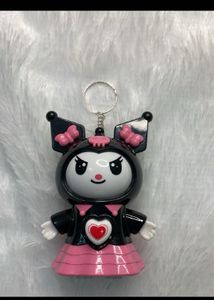 Kuromi + Shinchan Face Changing Keychain Combo