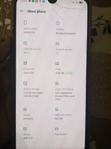 Oppo F15 Black Colour 4 / 128 GB Storage