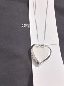 Green Open Heart Necklace. U Can Fit Photo Inside