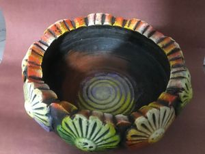 Vintage Floral Ceramic Planter