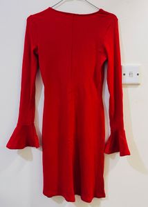 Bershka Red Mini Dress Size Small