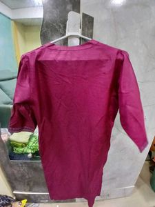Maroon Embroidered Kurti
