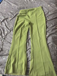Green Flared Pants