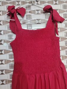 Red Tiered Maxi Dress