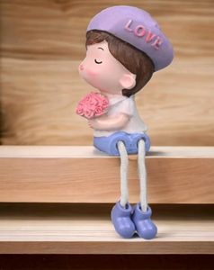 Romantic Couple Leg Hanging Miniature Shopiece