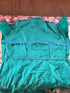 Elegant Green Gown with Dupatta