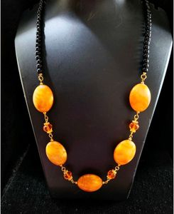 Orange Stone Necklace