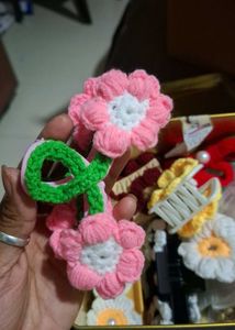 Floral Crochet Hair Clip