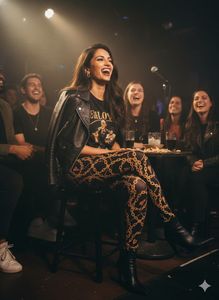 👑ZARA Chain Print Leggings|Gold & Black|Must Buy