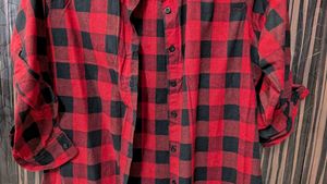 Red &amp; Black Plaid Shirt