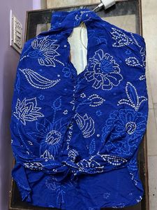Blue Printed Shirt