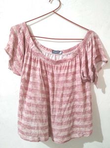 Striped Off-Shoulder Top