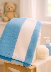 4 Colors Striped Bath Towel
