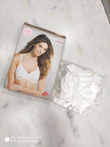 Jockey Cotton Fabric Bra Style #1722 Size 30 Colour White