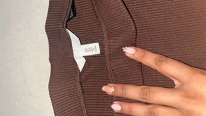Brown Flare Leggings, never used